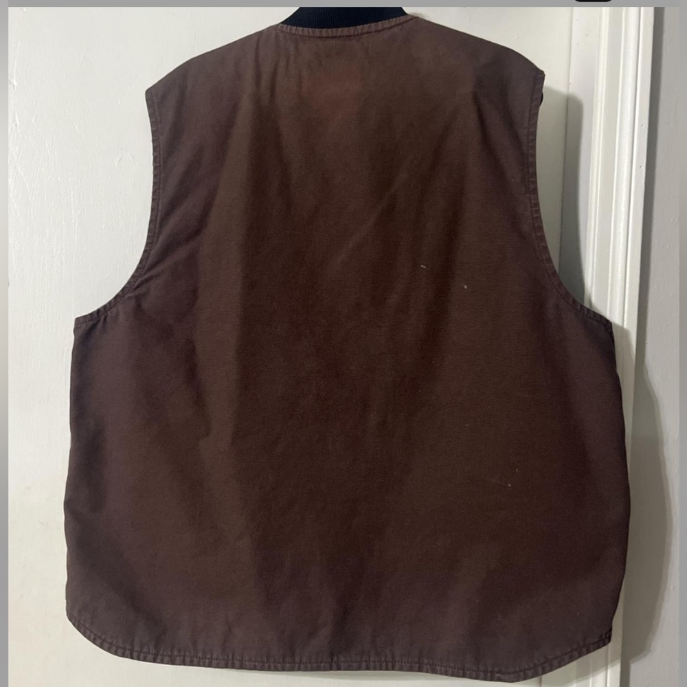 Carhartt Men's V47 DKB XL Brown Outdoor Vest - Picture 2 of 6